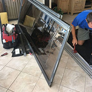 sliding glass door frame repair Concord